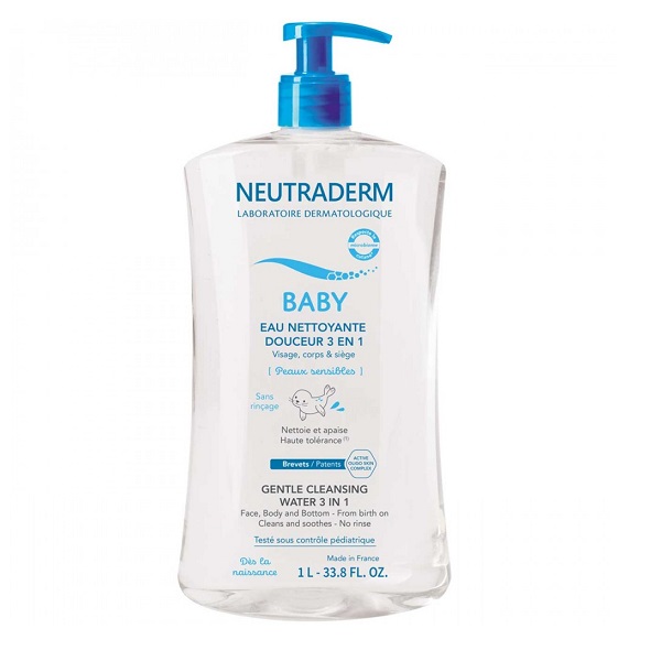 Apa de curatare 3 in 1 Baby, 1000 ml, Neutraderm