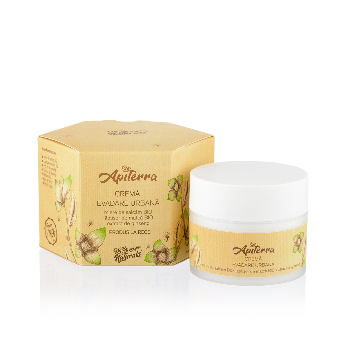 Apiterra crema Evadare Urbana, 50 ml, Apicola Pastoral Georgescu