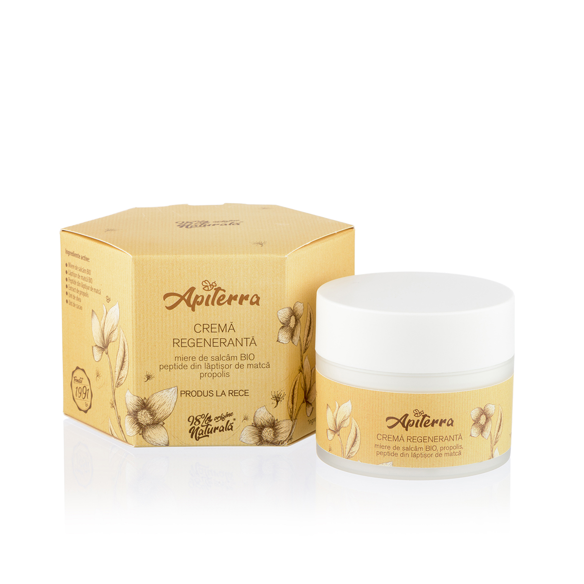 Apiterra Crema Regeneranta, 50 ml, Apicola Pastoral Georgescu