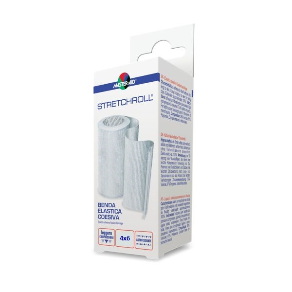 Bandaj elastic autoadeziv Stretchroll, 4mx6cm, Pietrasanta Pharma