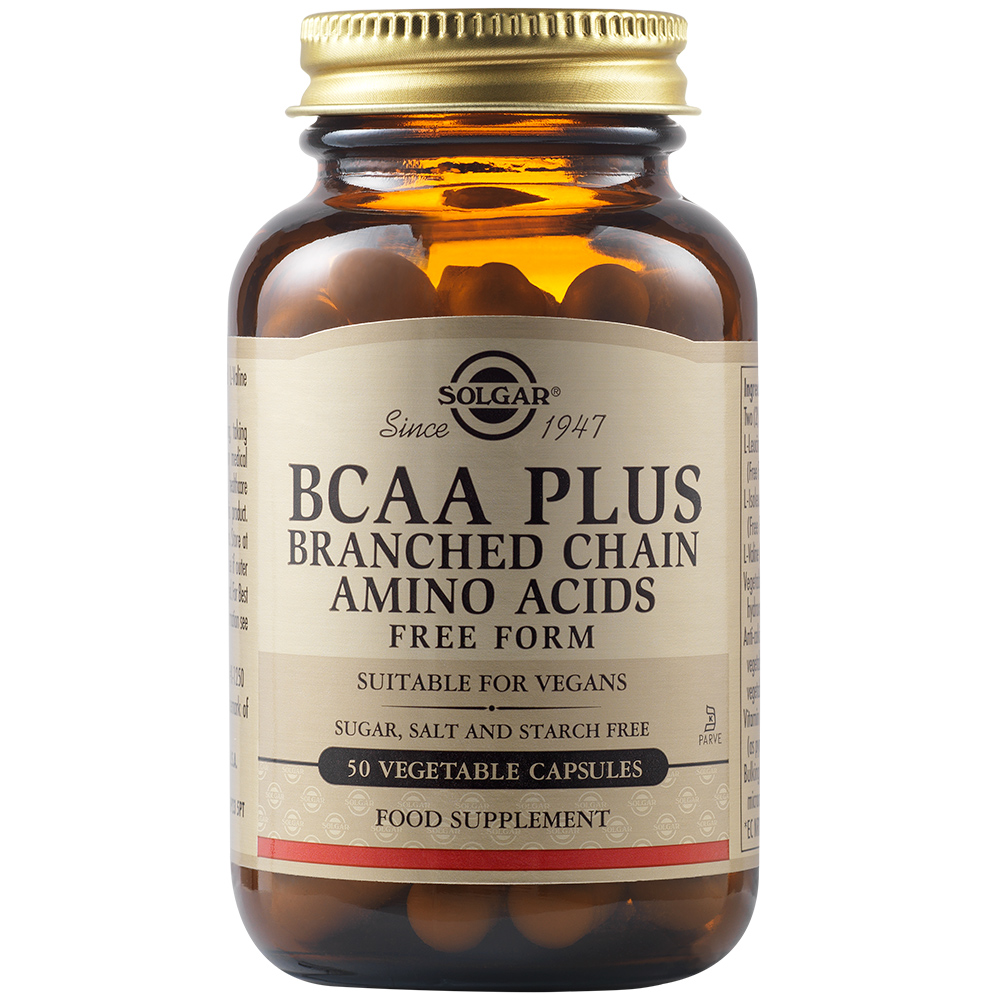 BCAA PLUS, 50 capsule, Solgar