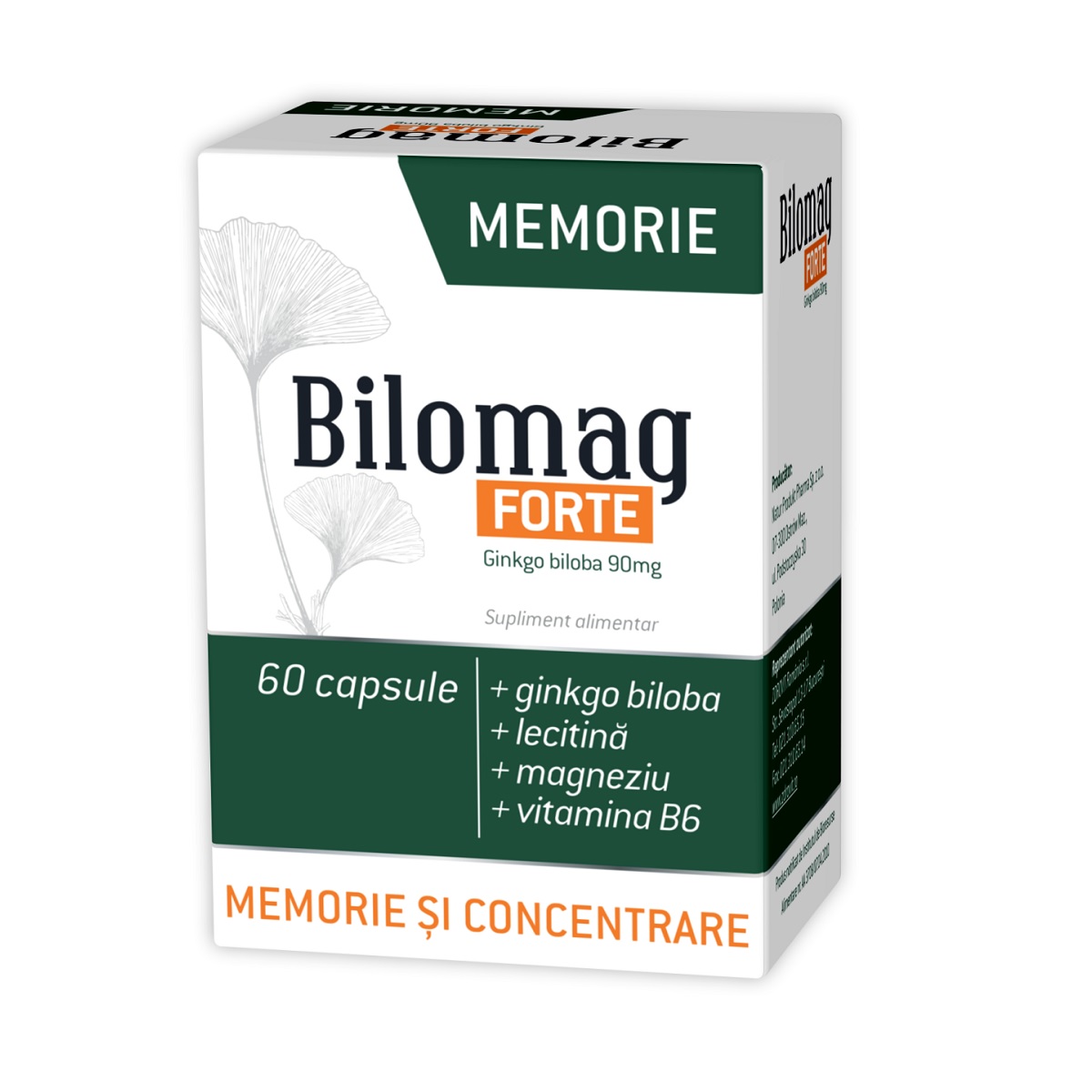 Bilomag forte memorie, 60 capsule, Zdrovit