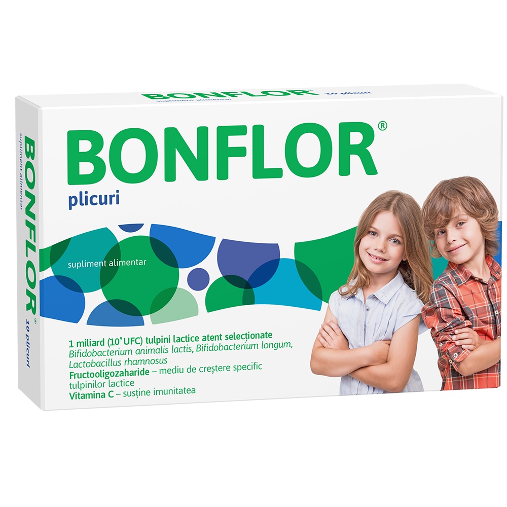 Bonflor Pro+Prebiotic, 10 plicuri, Fiterman Pharma