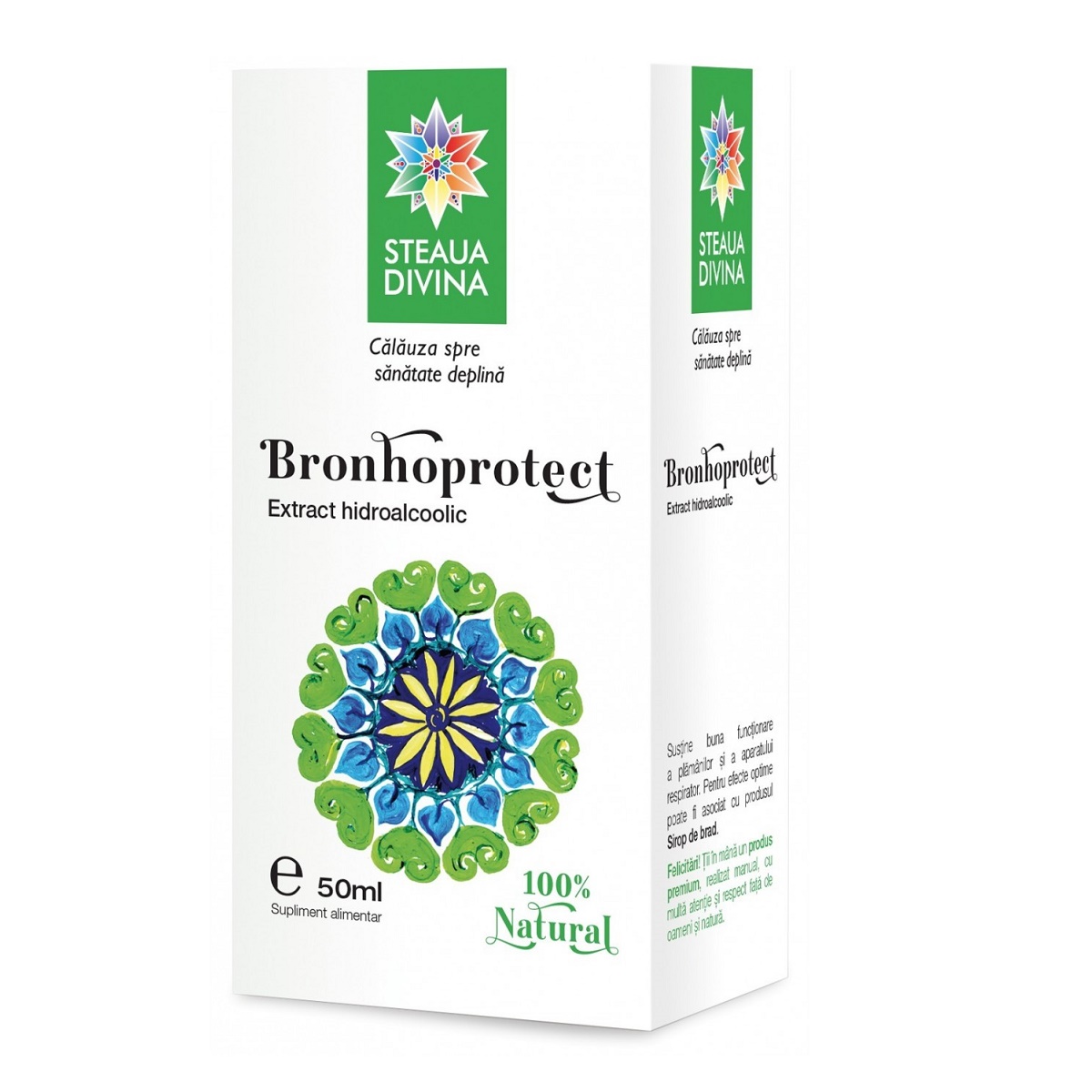 Bronhoprotect tinctura, 50 ml, Steaua Divina