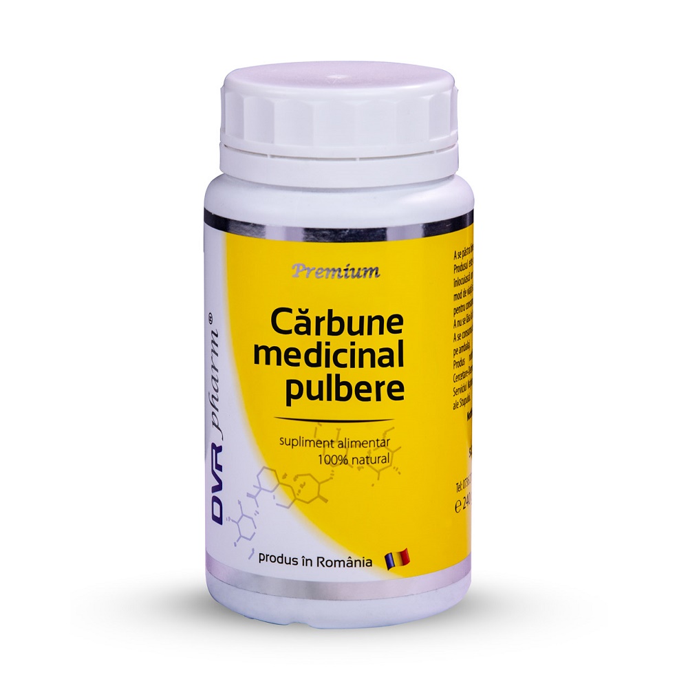 Carbune medicinal pulbere, 200g, DVR Pharm