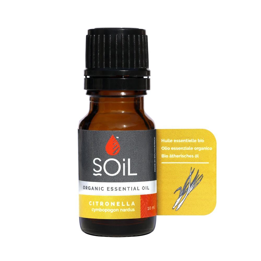 Ulei Esential Citronella Pur 100% Organic, 10 ml, SOiL 