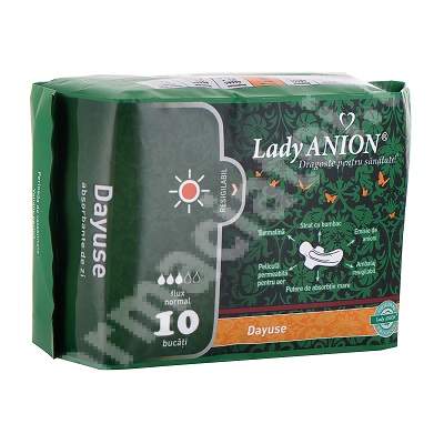 Absorbant Dayuse 3 picaturi, 10 bucati, Lady Anion