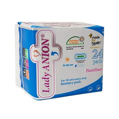 Absorbante zilnice din bumbac organic Pantiliner, 24 bucati, Lady Anion