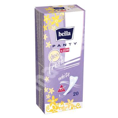 Absorbante zilnice Panty Slim White Deo Fresh, 20 bucati, Bella 