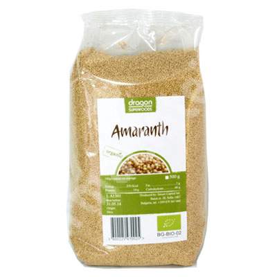 Amaranth Eco fara gluten, 500 g, Dragon Superfoods