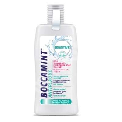 Apa de gura antiplaca Sensitive, 500 ml, Boccamint