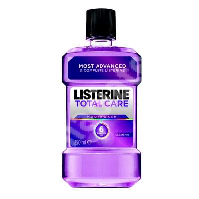 Apa de gura Total Care Clean Mint, 250 ml, Listerine 