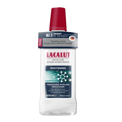 Apa de gura micelara Whitening Lacalut, 500 ml, Theiss Naturwaren