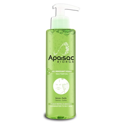 Gel spumant pentru fata Apaisac, 200 ml, Bailleul-Biorga