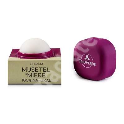 Balsam de buze musetel si miere, 9 g, Trio Verde