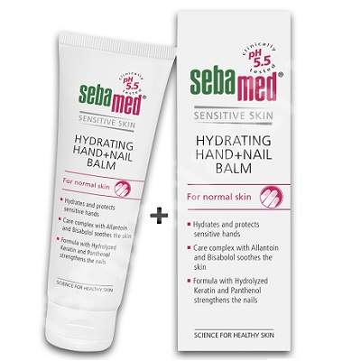 Pachet Balsam dermatologic pentru maini si unghii, 75 ml + 75 ml, Sebamed