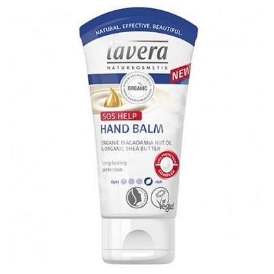 Balsam pentru maini cu ulei de nuci de macadamia bio SOS Help, 50 ml, Lavera