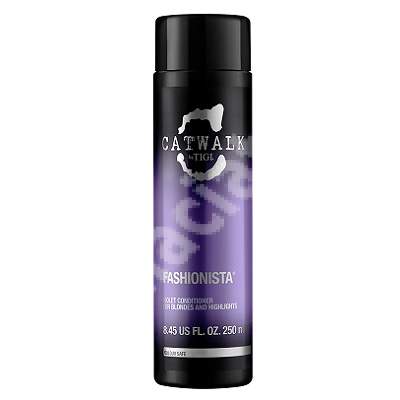 Balsam pentru par blond Catwalk Fashionista Violet, 250 ml, Tigi