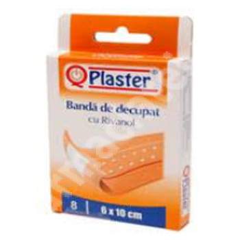 Banda de decupat cu rivanol 6x10 cm, 8 bucati, QPlaster