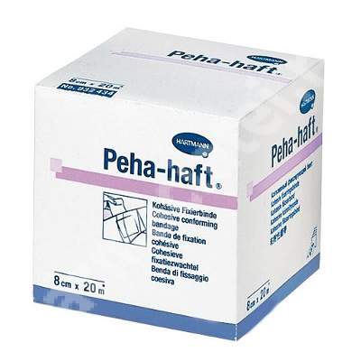 Bandaj de fixare elastic autoadeziv Peha-haft, 8cm x 20m (932448), Hartmann