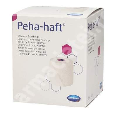 Bandaj elastic de fixare Peha-Haft, 12 cm x 20 m (932450), Hartmann