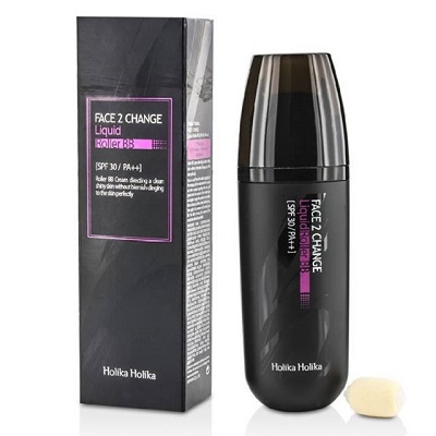 BB Cream lichid cu aplicator roller SPF30 PA++ Face 2 Change nuanta 23, 30 ml, Holika Holika