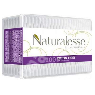 Betisoare cosmetice, 200 bucati, Naturalesse