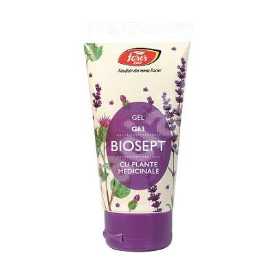 Biosept gel cu plante medicinale, G63, 50 ml, Fares