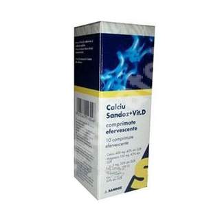 Calciu + Vitamina D, 10 comprimate, Sandoz