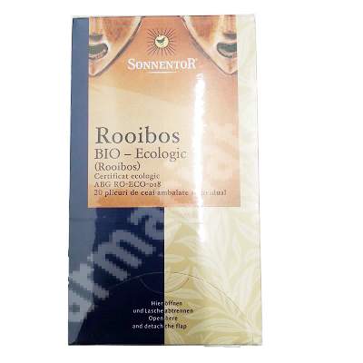 Ceai bio rooibos, 20 plicuri, Sonnentor