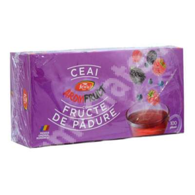 Ceai cu fructe de padure AromFruct, 100 plicuri, Fares