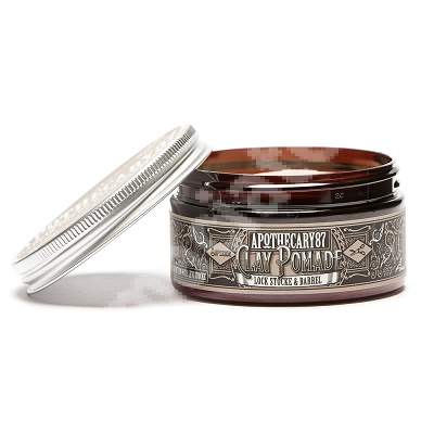 Ceara fixare puternica si aspect mat Clay Pomade Lock, strocke & barrel, 100 ml, Apothecary 87