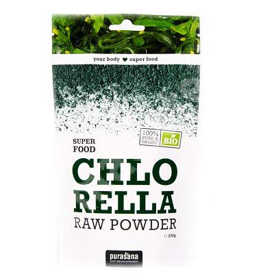 Chlorella pulbere Bio, 200 g, Purasana