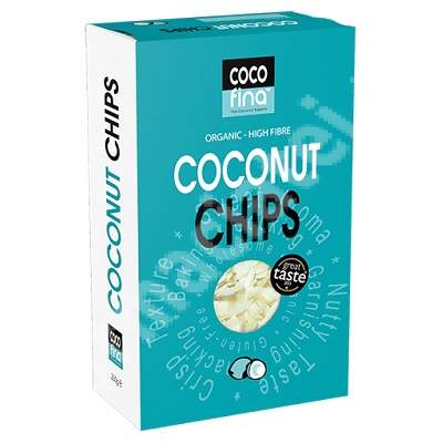 Cipsuri de nuca de cocos, 250 g, Coco Fina