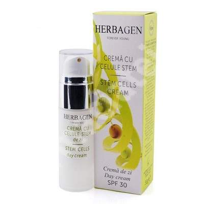 Crema antirid de zi cu celule stem SPF 30, 30 g, Herbagen