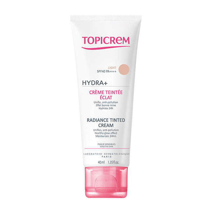 Crema coloranta (nuanta naturala) SPF40 Hydra+ Topicrem, 40 ml, NIGY