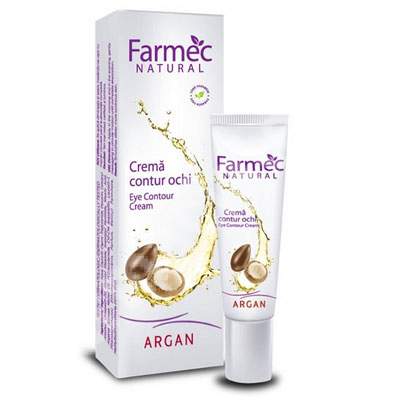 Crema contur ochi cu argan, 15 ml, Farmec