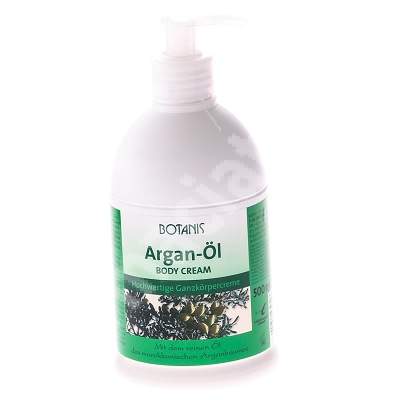 Crema de corp cu ulei de Argan Botanis, 500 ml, Glancos