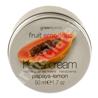 Crema de maini cu papaya si lamaie, 50 ml, Greenland