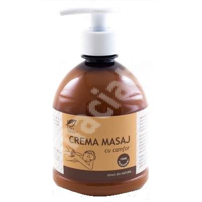 Crema de masaj cu camfor, 500 g, Pro Natura