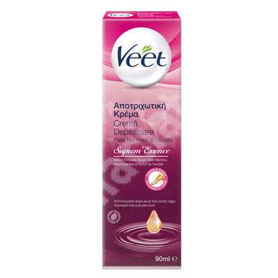 Crema depilatoare piele normala si uscata Suprem Essence, 90 ml, Veet