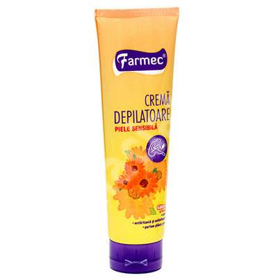 Crema depilatoare piele sensibila, 150 ml, Farmec