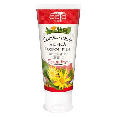 Crema esentiala cu extract de arnica si fosfolipide, 50 ml, Ceta Sibiu