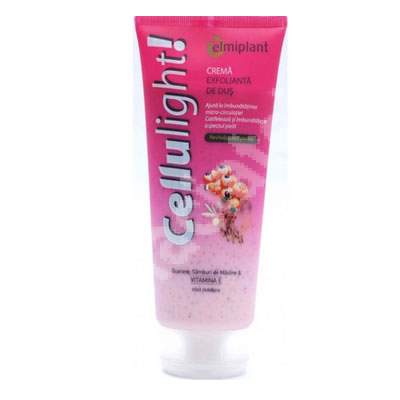 Crema exfolianta de dus Cellulight, 200 ml, Sarantis