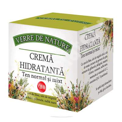 Crema hidratanta pentru ten normal si mixt, 50 ml, Verre de Nature