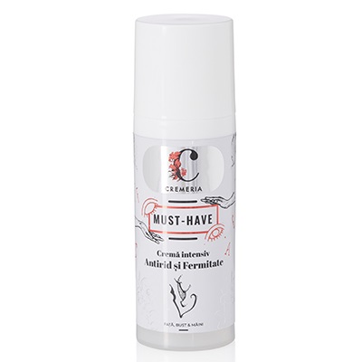 Crema intensiv antirid si fermitate pentru fata, bust si maini Must Have, 50 ml, Cremeria