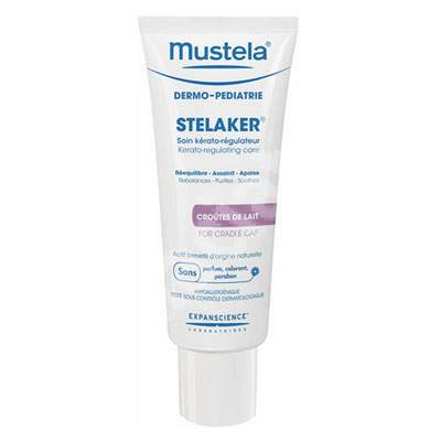 Crema kerato-reglatoare impotriva scuamelor sugarului Stelaker, 40 ml, Mustela