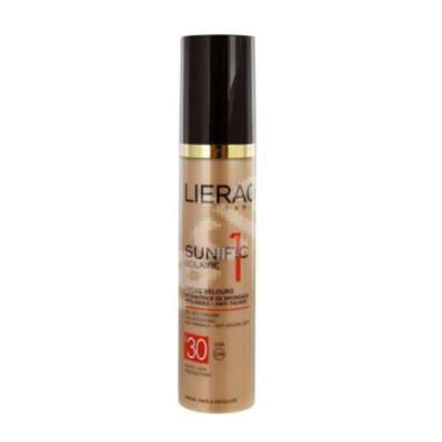 Crema matasoasa activatoare a bronzului pentru fata si decolteu SPF 30+ Sunific Solaire 1, 50 ml, Lireac