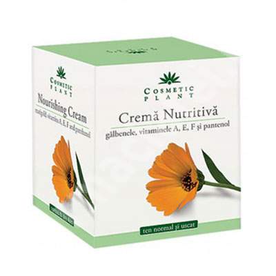 Crema nutritiva cu galbenele si pantenol, 50 ml, Cosmetic Plant