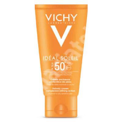 Crema onctuoasa cu actiune de perfectionare a tenului SPF 50  Ideal Soleil, 50 ml, Vichy